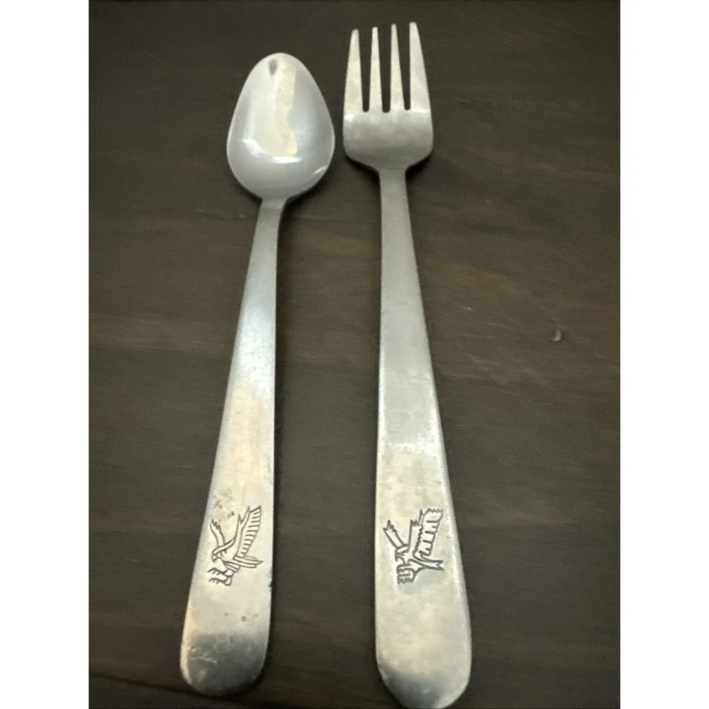 VTG AMERICAN AIRLINES Flagship Stainless silverware 18/8 Fork Spoon